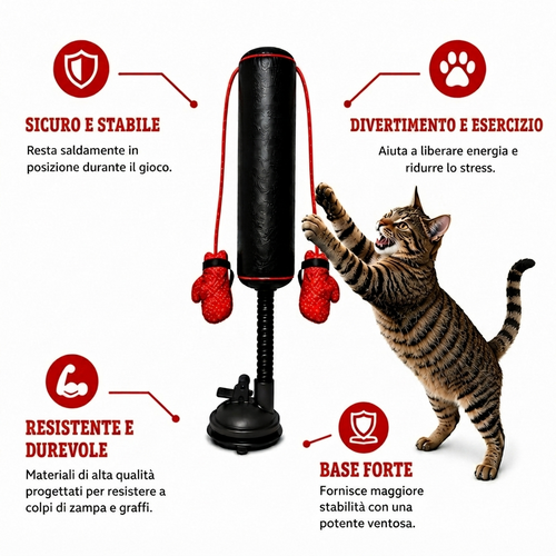 PawKO™ Sacco da Boxe Interattivo